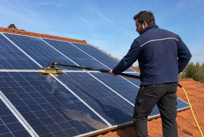 Nettoyage et entretien de panneaux solaires à Saint-Pierre-de-Mézoargues